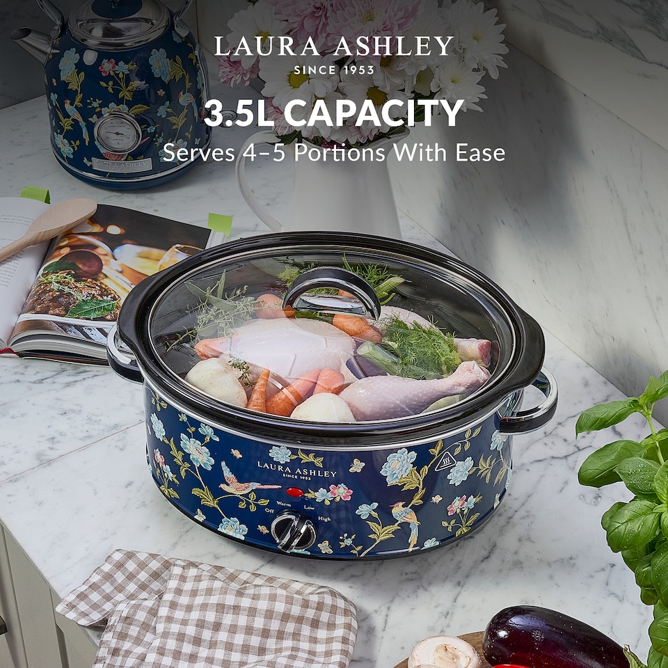 image 1 of Laura Ashley Slow Cookers 6.5 Litres. Large Capacity Slow Cooker for 4 to 5 People. Energy Efficient with 3 Heat Settings
