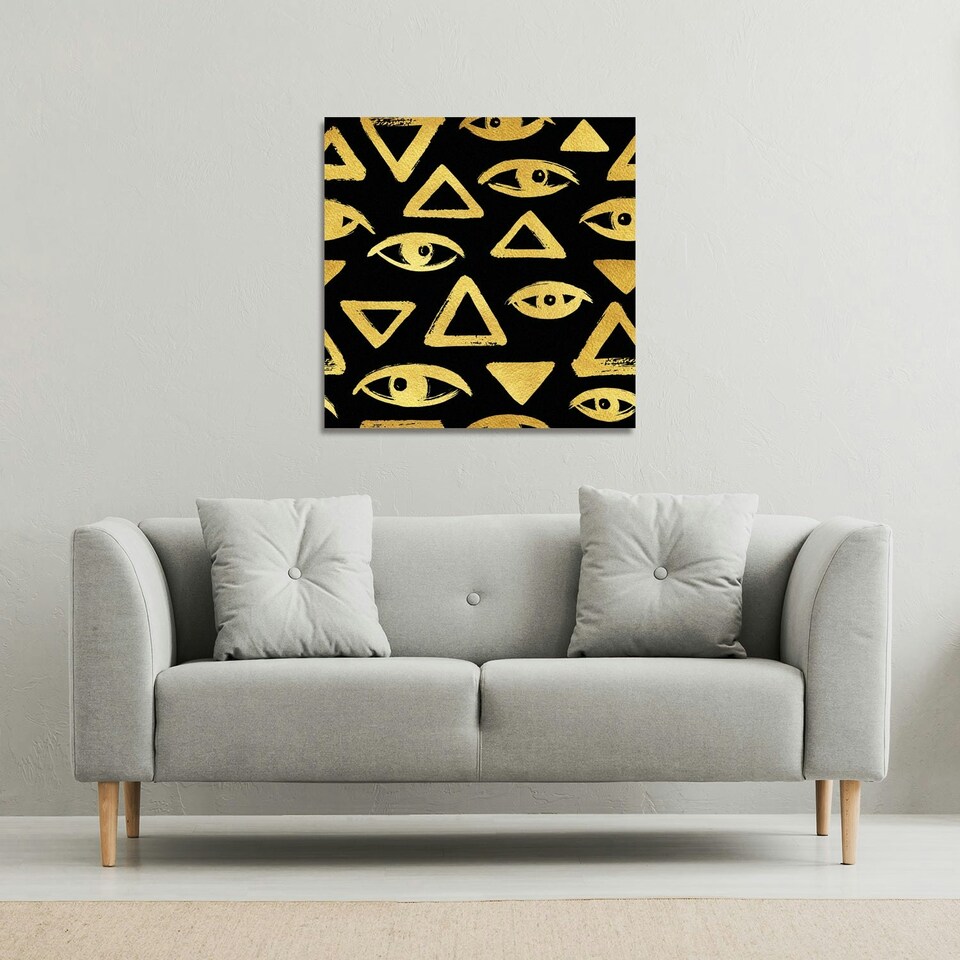 image 1 of Eyes & Pyramids (Canvas Print) 114 x 114 x 4cm