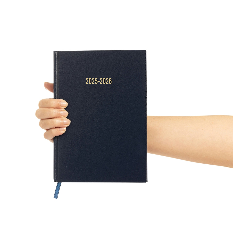 image 1 of 2025-2026 Academic A4 Navy Page Per Day Diary