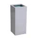 image 2 of Primrose Zinc Galvanised Tall Rectangular Cube Plant Pot Silver 75cm x 32cm