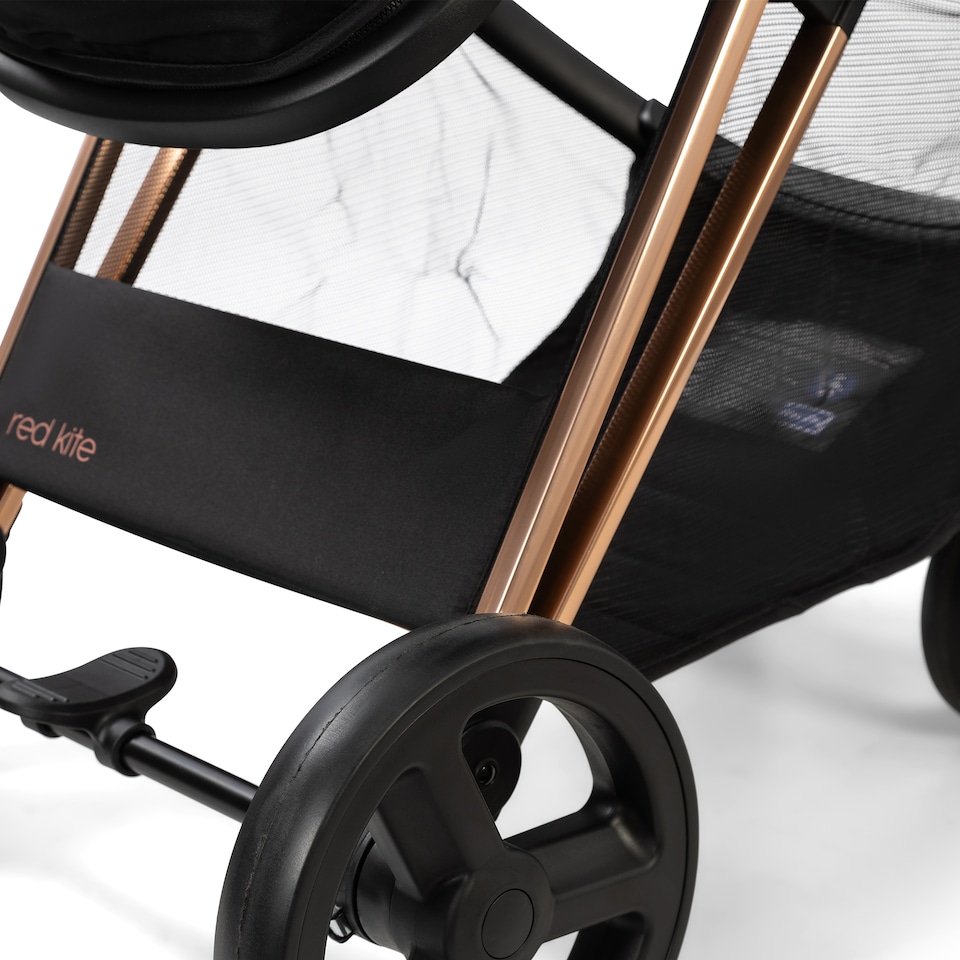 image 1 of Red Kite Push Me Pace i 2 in 1 Travel System with i-Size Car Seat - Amber | Gold | Amber | One Size | 1