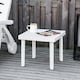 image 2 of Outsunny Garden End Table Outdoor Square Accent Coffee Table for Drink Snack