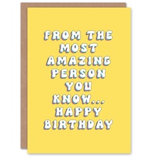 Most Amazing Person Fun Joke Humour Funny Birthday Card