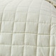image 5 of Homescapes Cotton Quilted Reversible Bedspread Sage Green and Cream - 150 x 200 cm | Green
