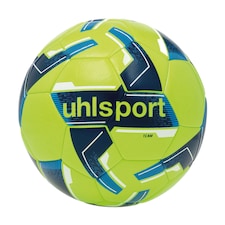 Uhlsport Team Training Football Size 4, Fluo Yellow, 32-Panel Machine-Stitched with Butyl Bladder | Yellow | Fluo yellow | 4