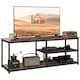 image 1 of HOMCOM Industrial TV Stand Cabinet w/ Storage&2 Shelves Metal Frame
