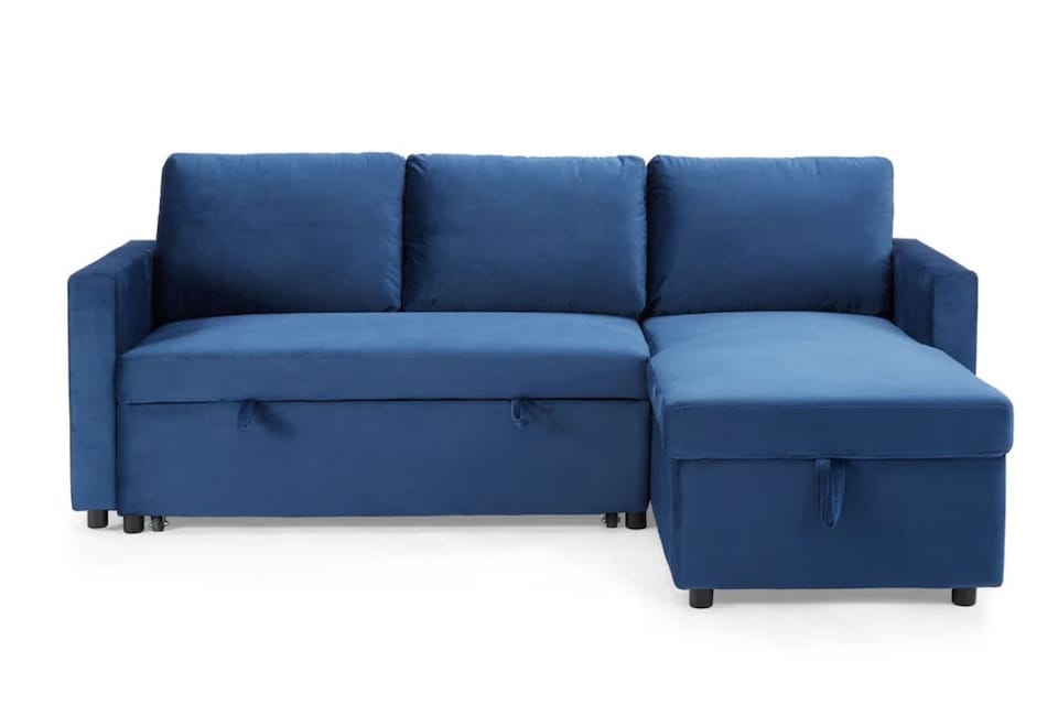 image 1 of The Tranquilo 3 Seater Sofa Bed in Black or Navy | Blue | One Size