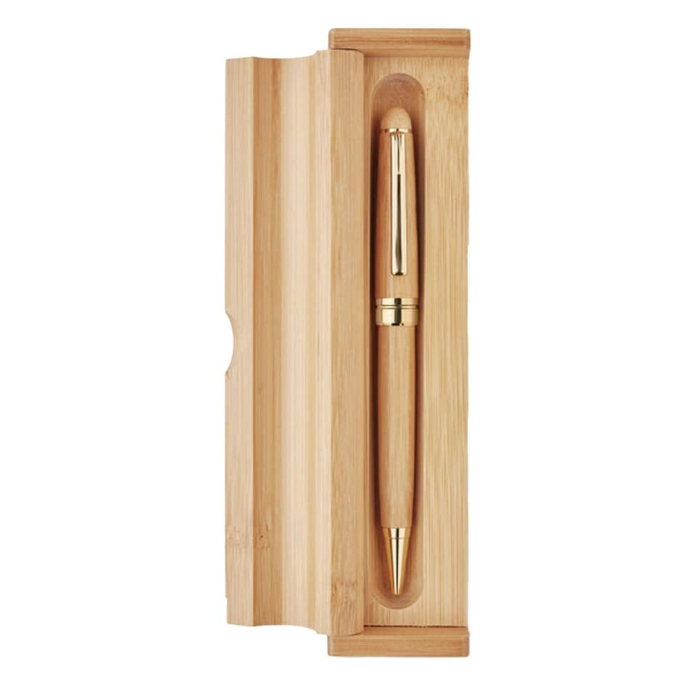 image 1 of MidOcean Etna Twist Bamboo Pen - Wood - One Size