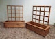 image 2 of Kensington (Trellis) 2pc Large Trough Set - W109 x D41 x H135 - Fully Assembled | Brown