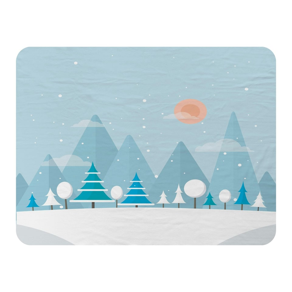 Christmas snow nature background (blanket)