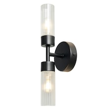 BHS Kier Bathroom Wall Light, Black