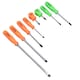 image 4 of Screwdriver set PZ (Pozi) / flat head 8pc mechanics high vis handles TE636