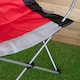 image 6 of Luxury Padded High Back Folding Outdoor, Camping, Fishing Chair in Red
