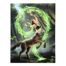 19x25cm Earth Element Sorceress Canvas Plaque by Anne Stokes - Canvas