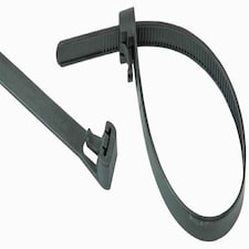 PRO POWER - Reusable Cable Ties 200mm x 8.00mm Black 100 Pack