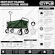 image 2 of Green Heavy Duty Foldable Garden Festival Trolley Cart Wagon Truck