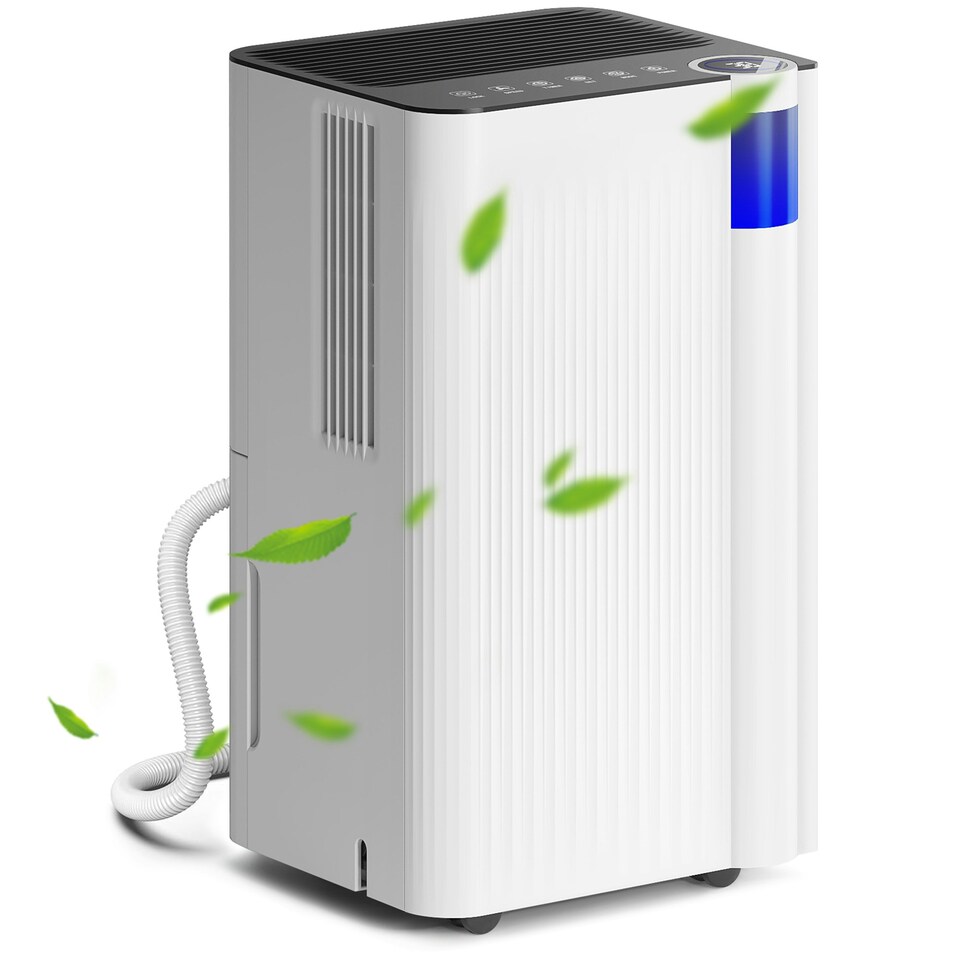 image 1 of HOMCOM 12L Dehumidifier with Filter, Auto Defrost, Children Lock, for Home
