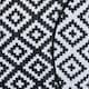 image 4 of Charles Bentley Diamond Pattern Lightweight Waterproof Indoor/Patio Round Rug