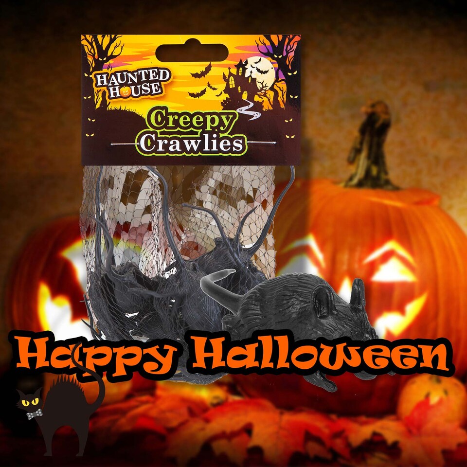image 1 of vfm-estore Halloween Creepy Crawlies Set - Spooky Rats Party Pack