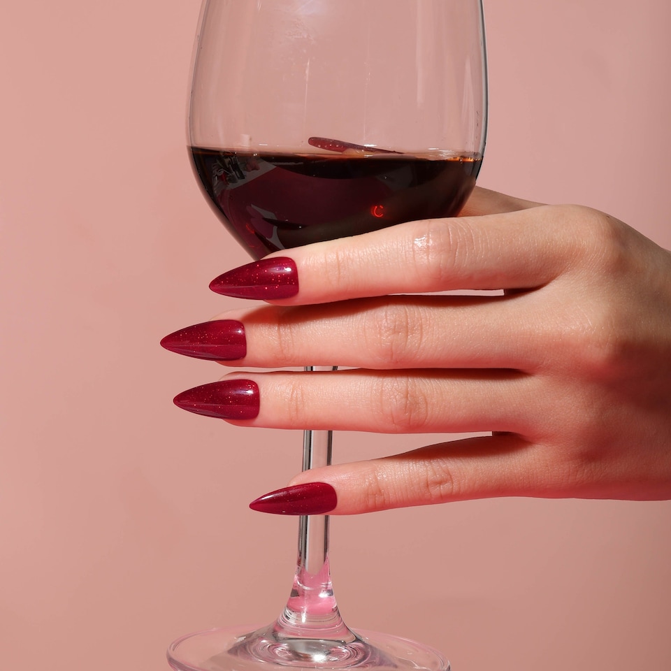image 1 of Bluesky Red Gel Polish - Alluring Wine 10ml