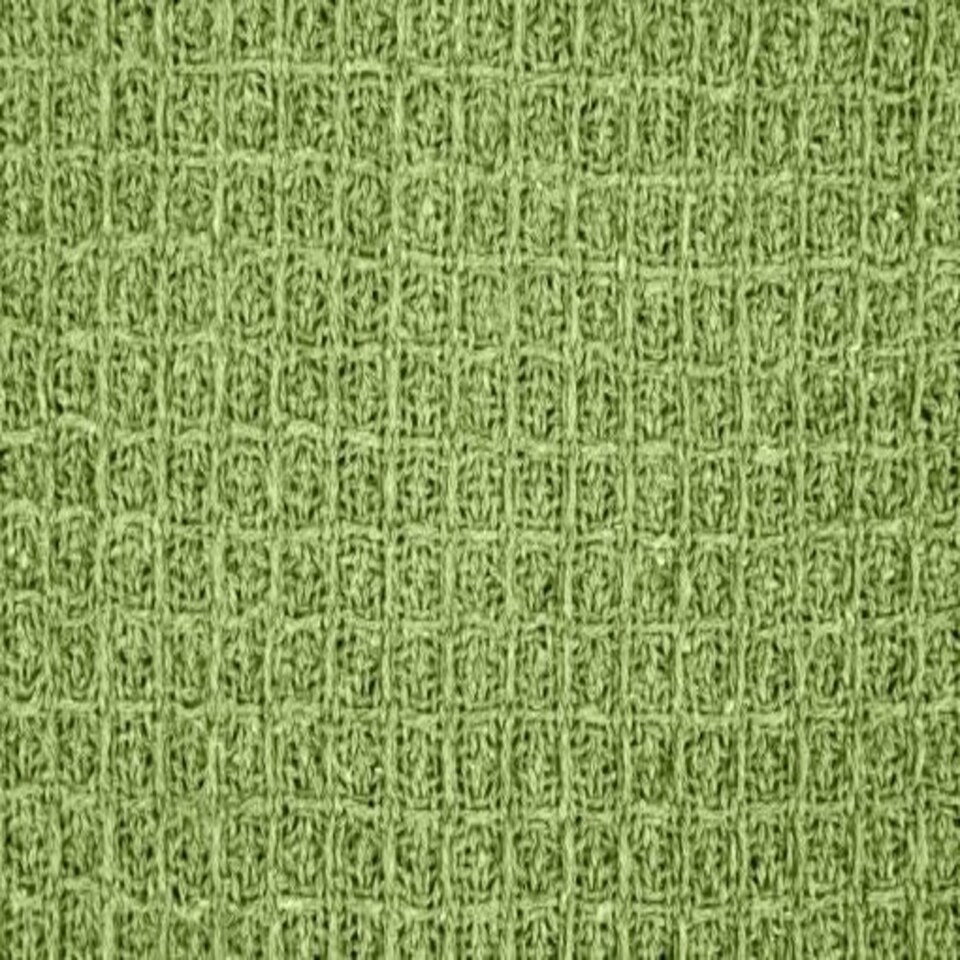 image 1 of Waffle Collection Recycled Cotton Throw in Pistachio (90" x 100")