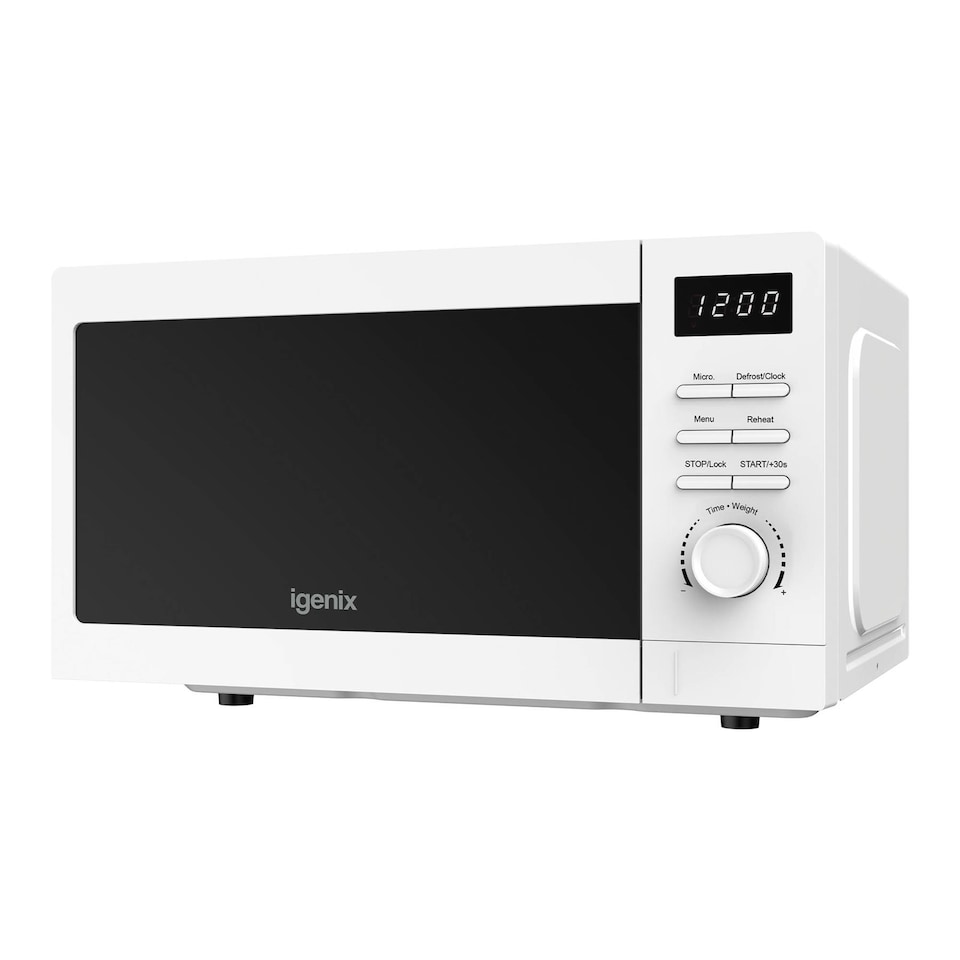 image 1 of Digital Microwave, 20 Litre, 5 Power Settings, 800W, White IGMS02080W