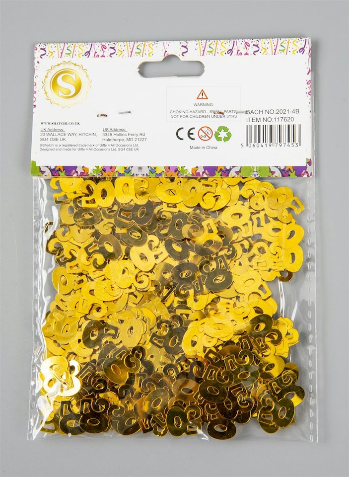 image 1 of 4 Packs 50th Birthday Confetti