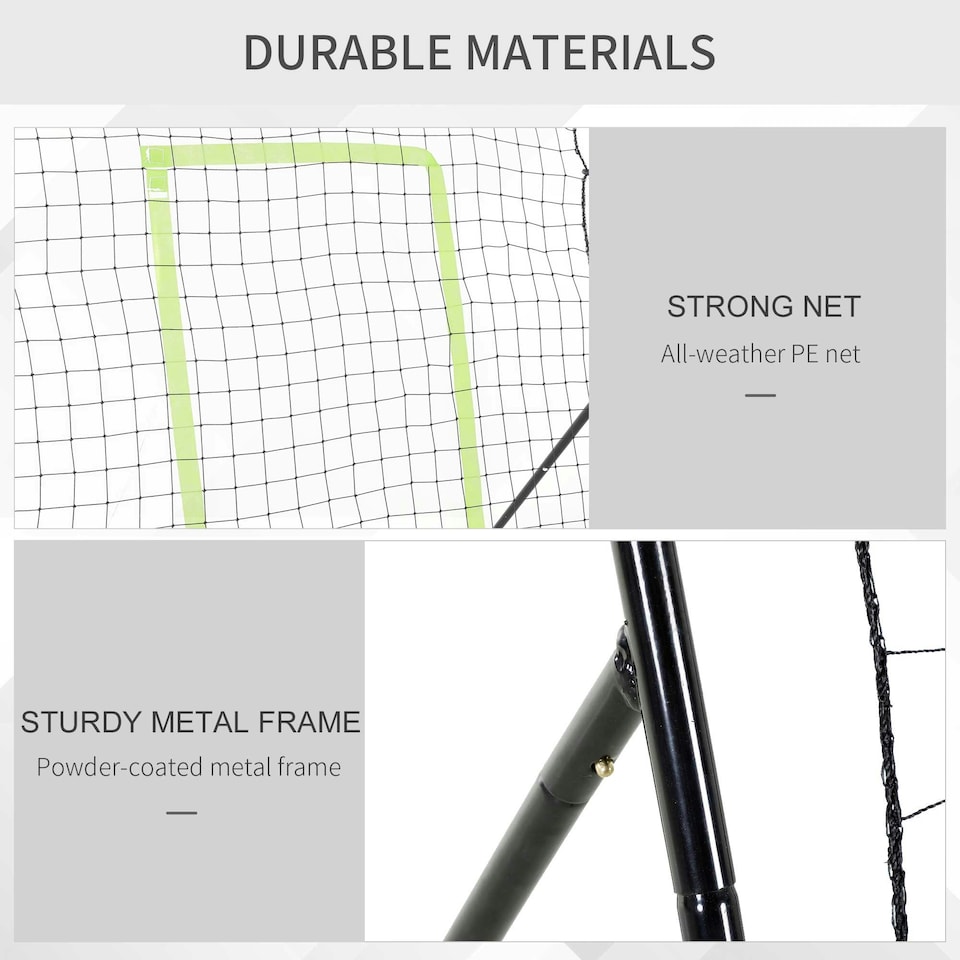 image 1 of HOMCOM Rebounder Net Kids Adults Baseball Softball Training Aid Goal Play