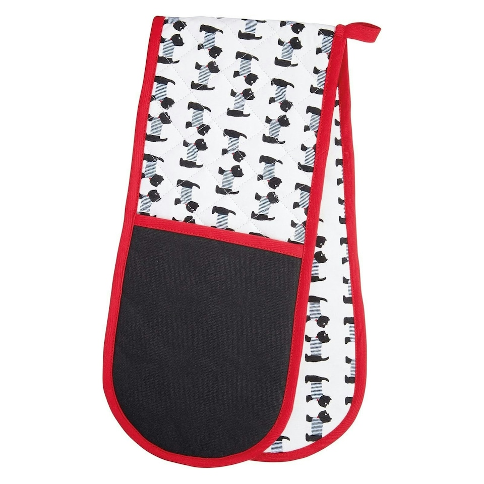 image 1 of Kitchencraft Double Oven Glove Westie Black