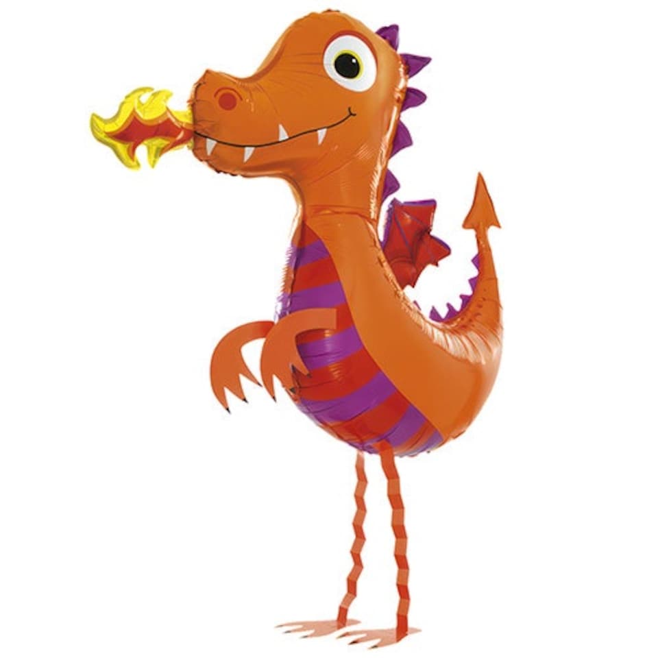 image 1 of Dragon Walking Pet Foil Helium Balloon 104cm / 41 in