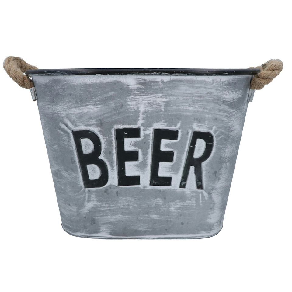 image 1 of Beer Drinks Bucket Metal Wine Champagne Bottle Ice Cooler Bucket Party Tub