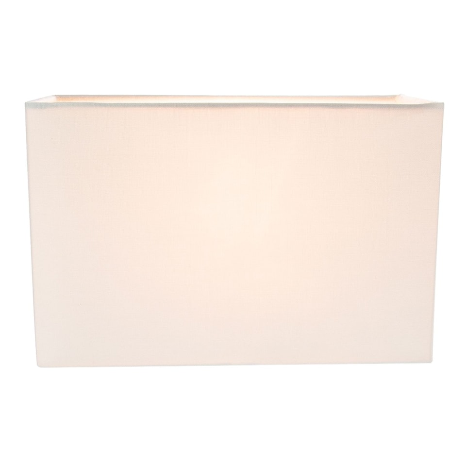 image 1 of Contemporary and Stylish Soft Cream Linen Fabric Rectangular Lamp Shade | Cream | Cream | 1
