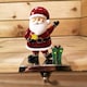 image 2 of 17 cm Santa And Festive Christmas Present Stocking Hanger In Colour