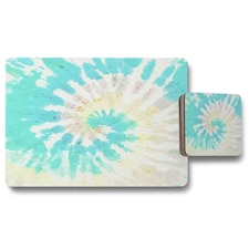 Tie dye pattern shibori print (Placemat & Coaster Set)