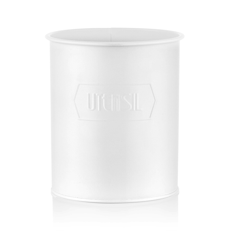 image 1 of White Utensil Jar