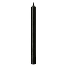 IHR Dinner Candle Tall Solid Coloured Unscented 25cm Black