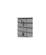image 3 of 50mm Slat Grey Grained Faux Wood Venetian Blind With Strings 150cm Drop | Grey | Grey