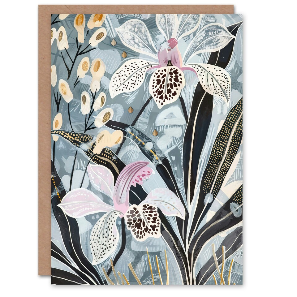 image 1 of Quirky Wildflowers Him Her Birthday Card