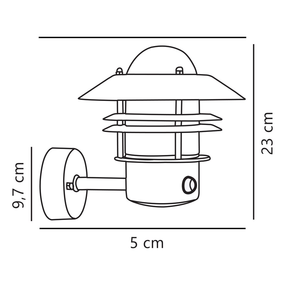 image 1 of NordluxBlok Outdoor Copper Coastal/Marine Safe Brown Mains Powered, IP54 | Brown | Copper