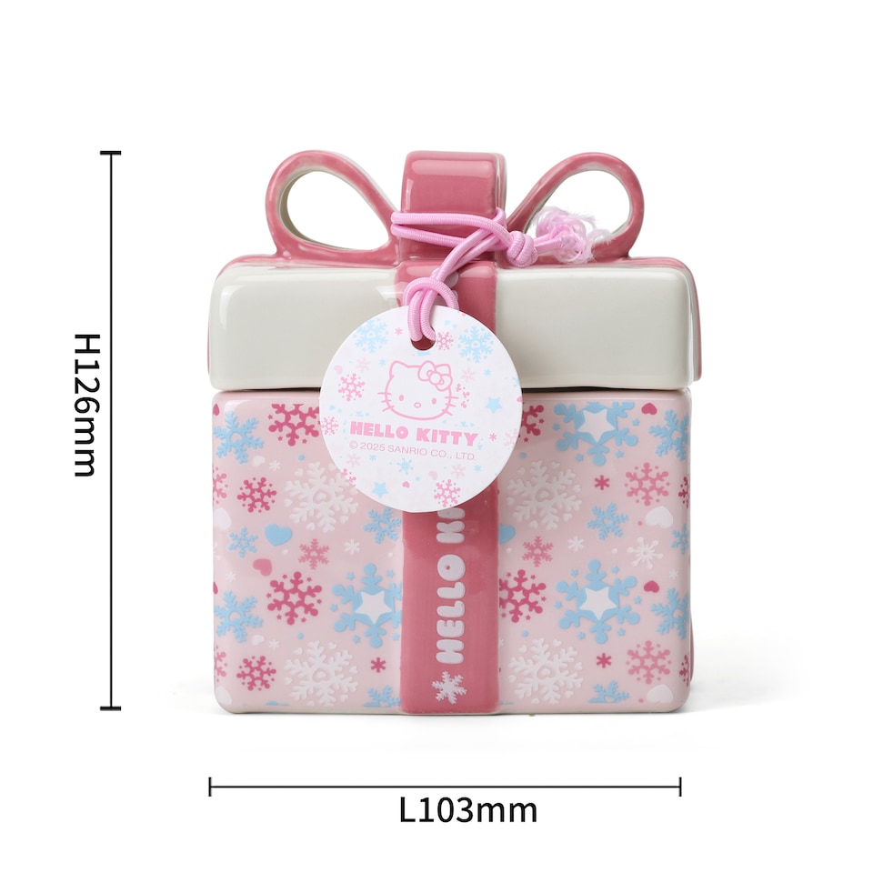 image 1 of Hello Kitty Present Shaped Candle - Berry Trifle