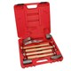 image 1 of 9pc Panel Beating Set Auto Body Dent Repair Kit Hickory Handle Hammers Dollies