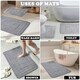 image 7 of VELVETIO Greek Bath Mat & Pedestal Mat Water Absorbent Non Slip Toilet Rugs Yellow | Lemon