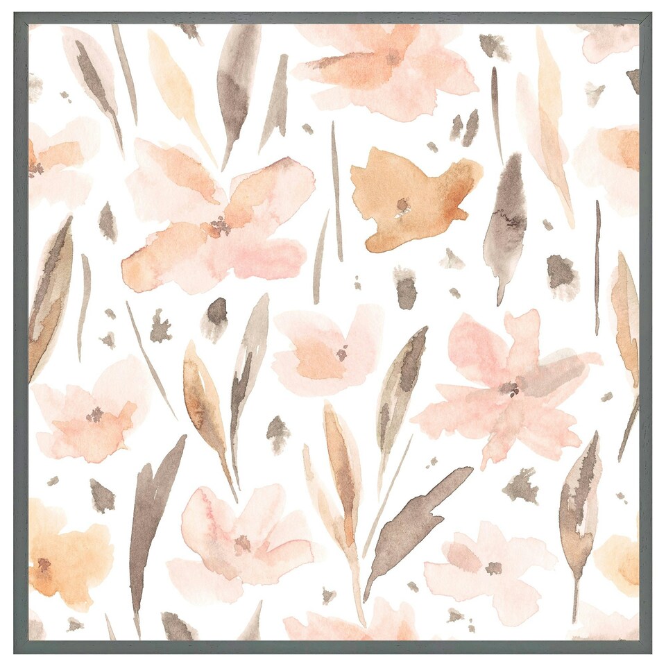 image 1 of Pink watercolour (Picture Frame) White | S