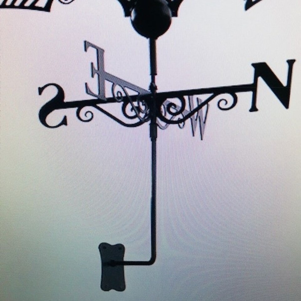 image 1 of Boxing Hares Weathervane - Steel - W65 x H88 cm - Black