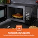 image 3 of GEEPAS 23L Digital Microwave Oven 800W, Black