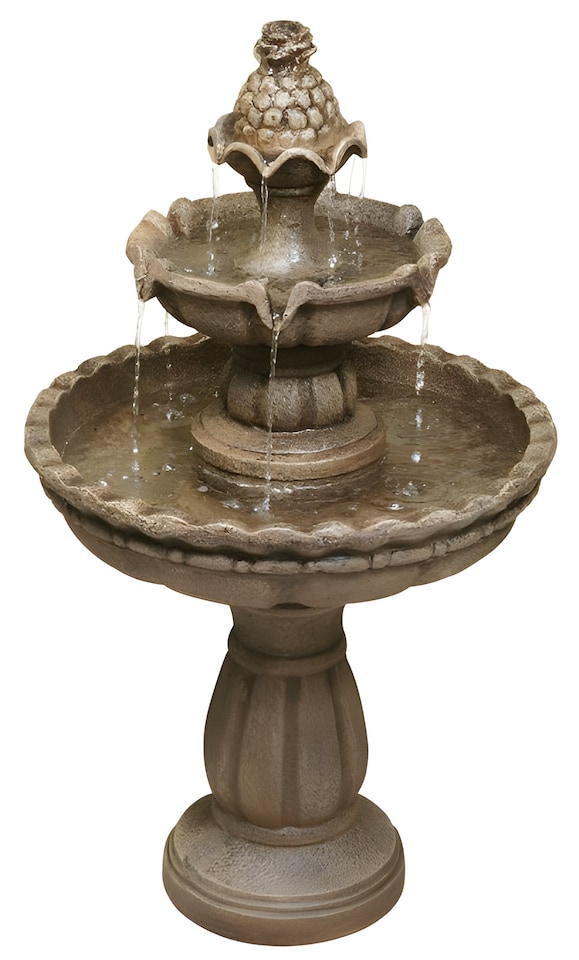 image 1 of Jata 2-Tier Water Fountain 93cm