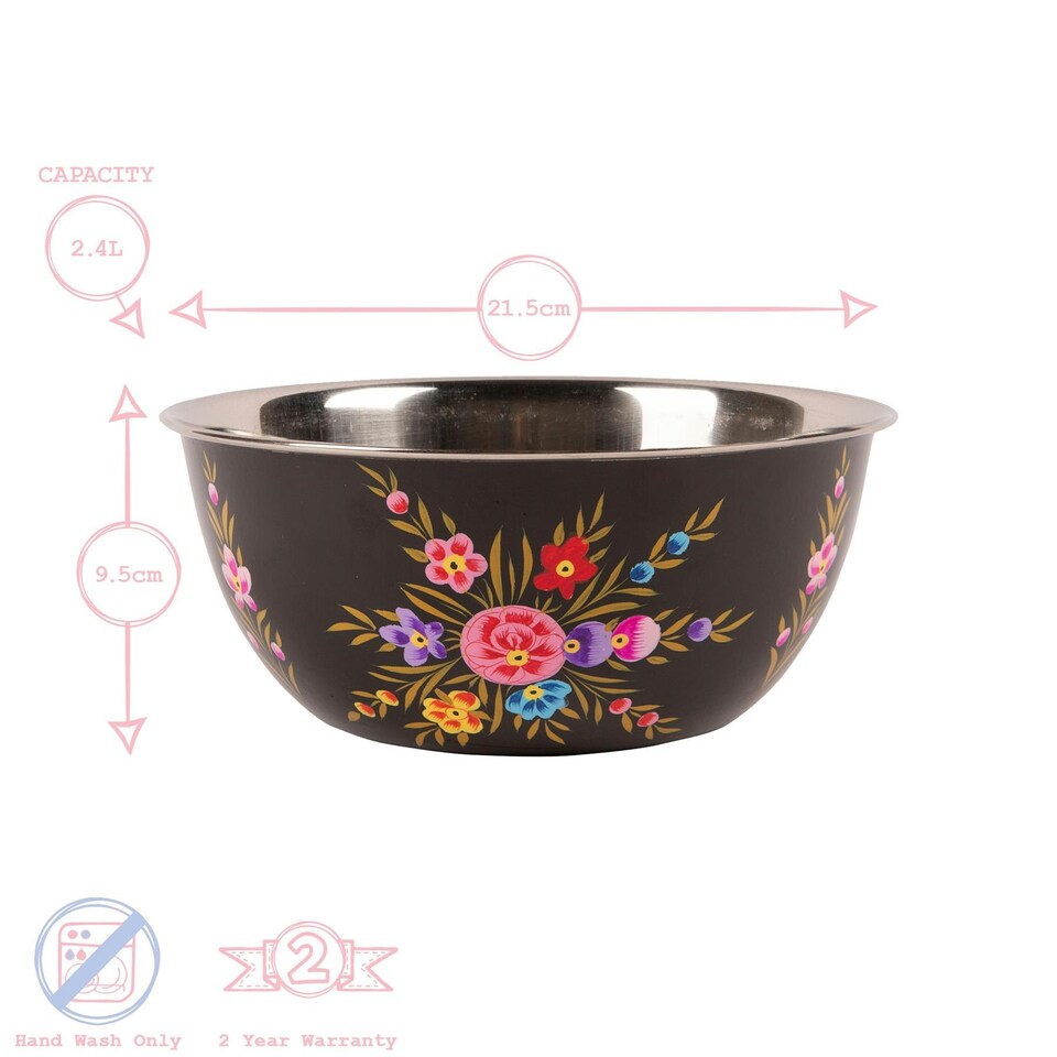 image 1 of BillyCan 3pc Picnic Bowl Set - Carbon Pansy