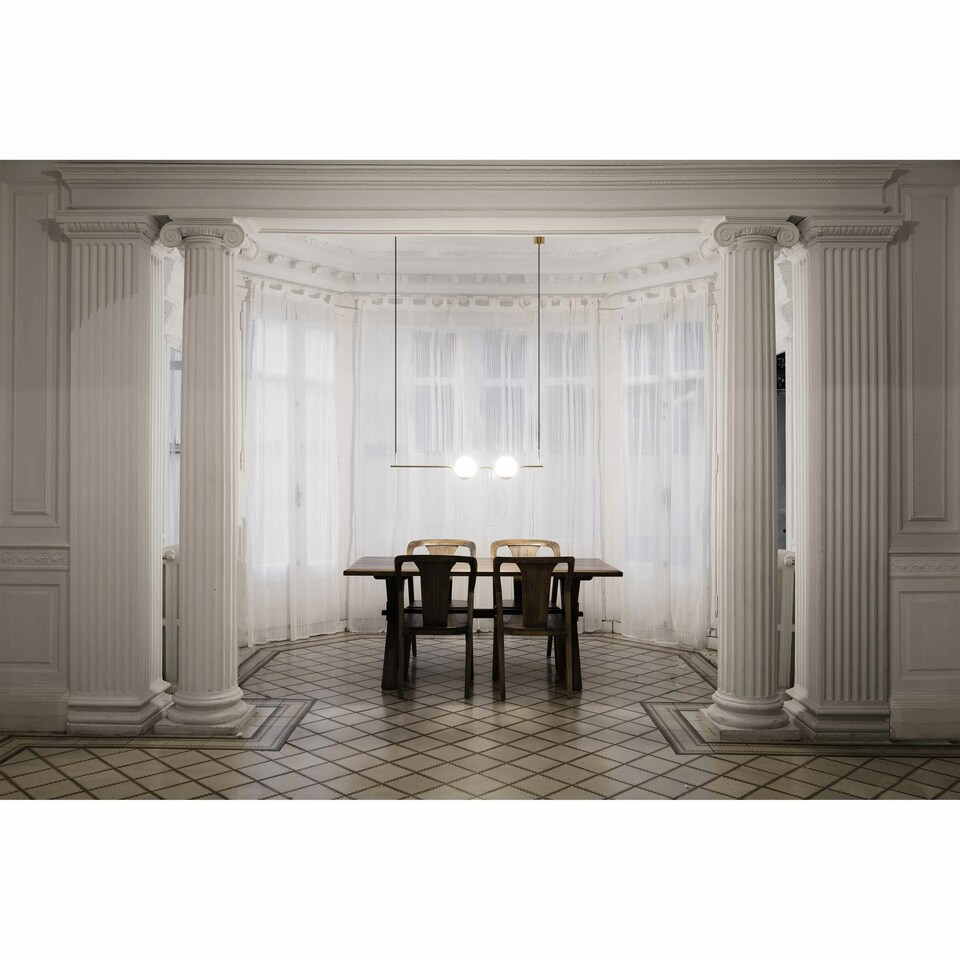 image 1 of Le Vita LED Pendant Gold 2x 6W 2700K