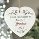 image 3 of Personalised First Christmas As Grandparents Tree Decoration