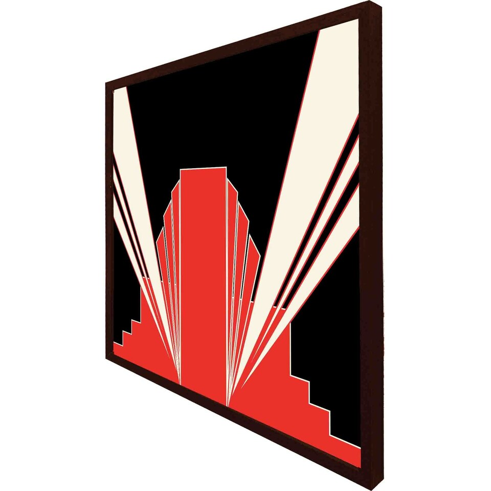 image 1 of Art deco building (Picutre Frame) Black | XL